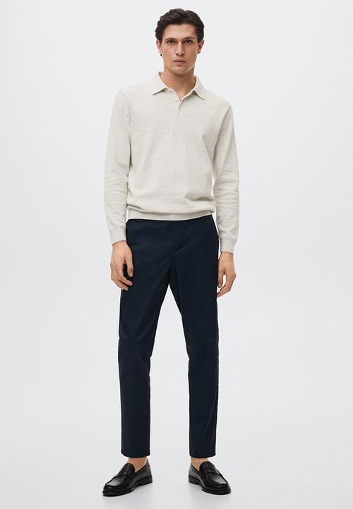 MANGO - Polo shirt tens - light heather grey