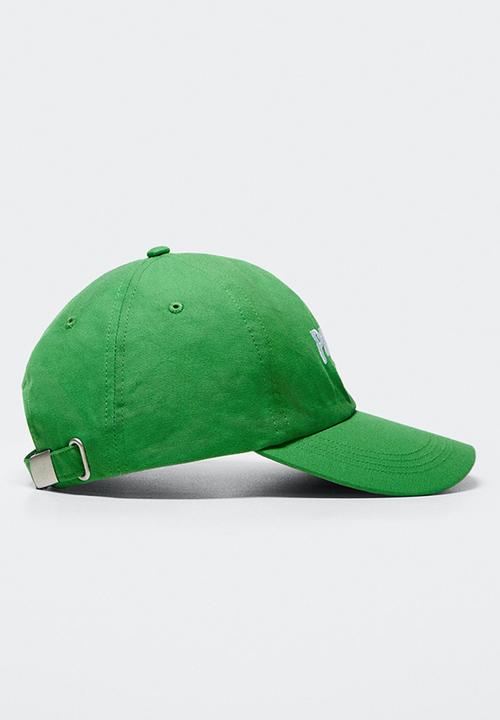 MANGO - Embroidered message cap - green