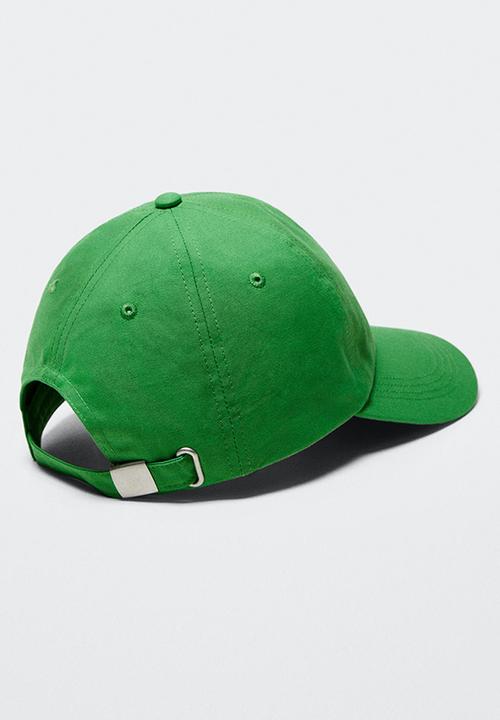 MANGO - Embroidered message cap - green