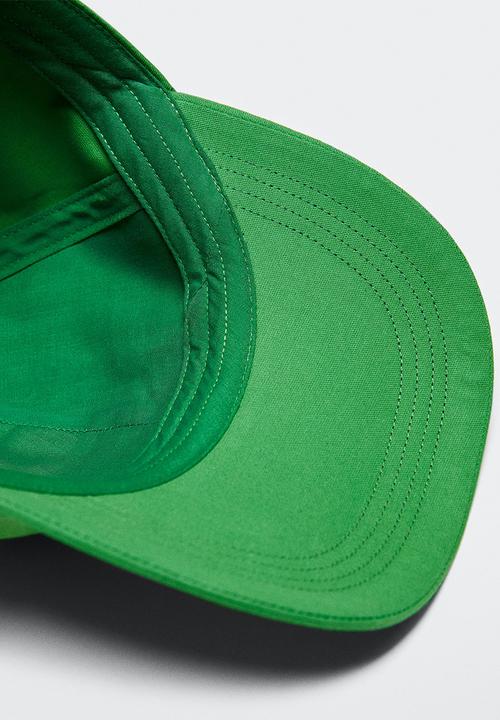 MANGO - Embroidered message cap - green