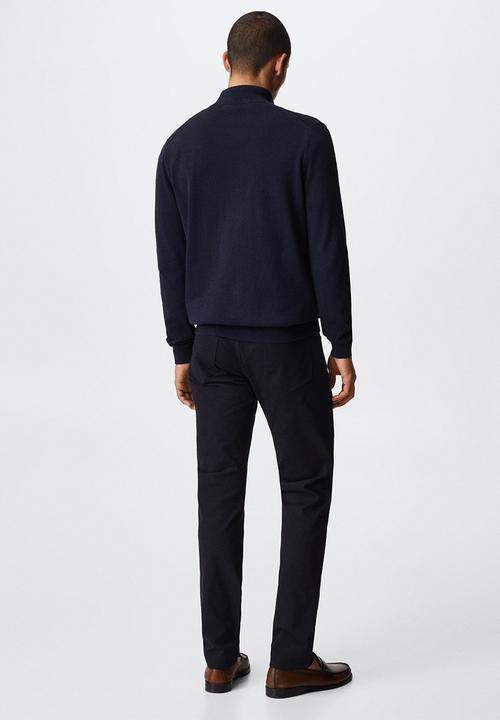 MANGO - Cardigan tenc - navy
