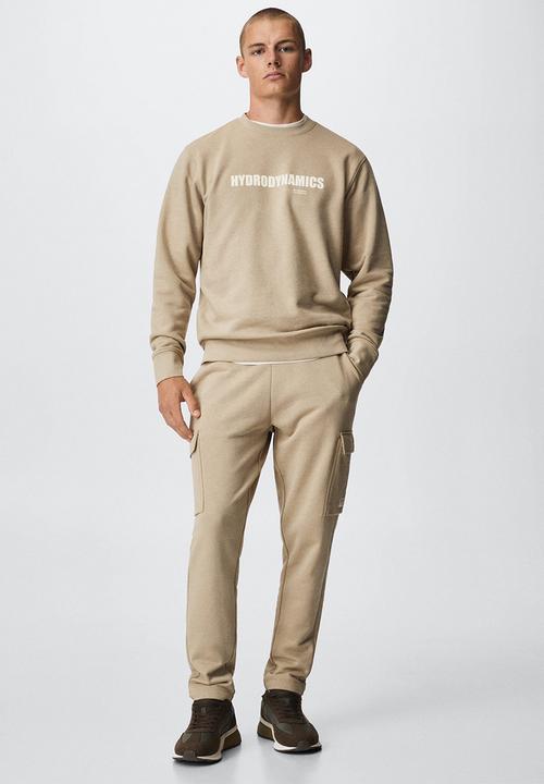 MANGO - Trousers miltyp - beige 
