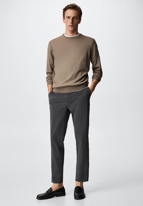 MANGO - Sweater willy - medium brown 
