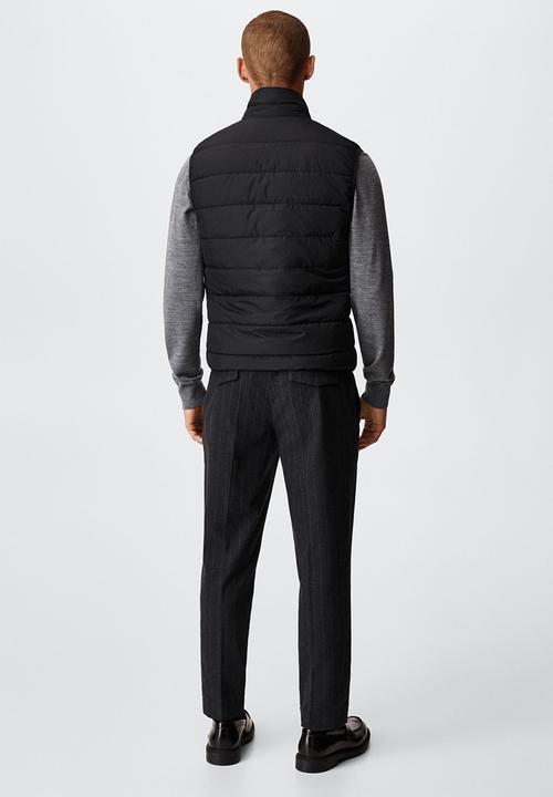 MANGO - Waistcoat gorryst - black
