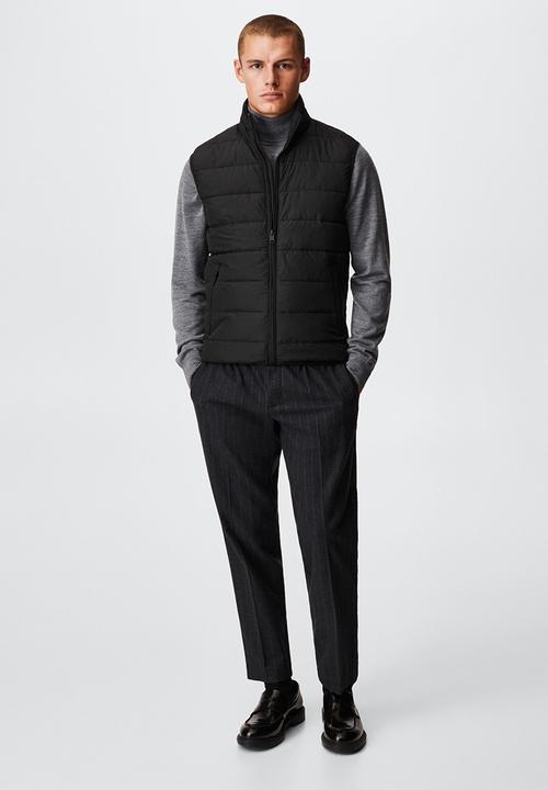 MANGO - Waistcoat gorryst - black