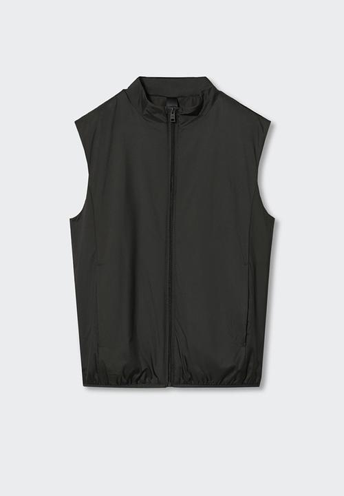 MANGO - Waistcoat nadast - khaki 