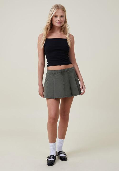 Cotton On - Micro mini pleated skirt - daintree