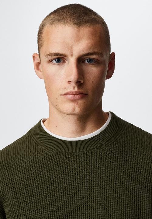 MANGO - Sweater londra - khaki