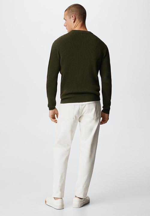 MANGO - Sweater londra - khaki