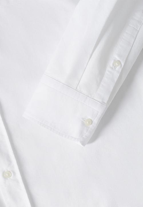 MANGO - Shirt oxford inc - white 
