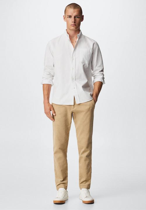 MANGO - Shirt oxford inc - white 