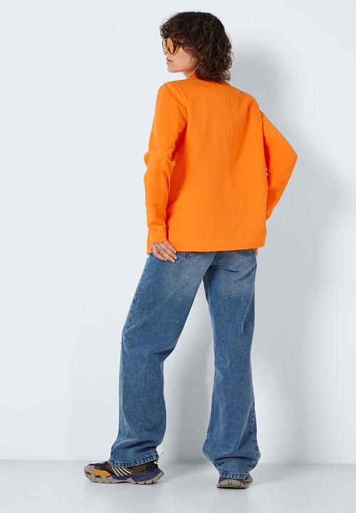 Noisy May - Thea long sleeve blazer- vibrant orange