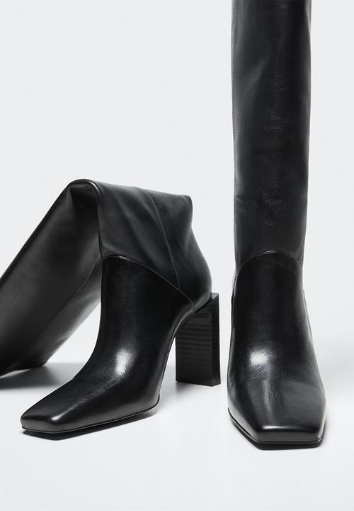 MANGO - Mary knee high boot - black