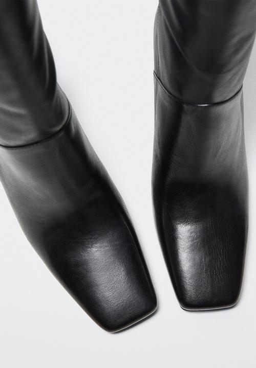 MANGO - Mary knee high boot - black