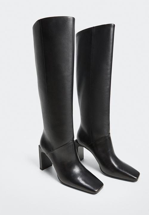 MANGO - Mary knee high boot - black