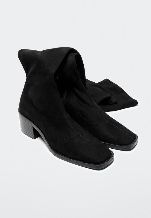 MANGO - Cloud knee high boot - black