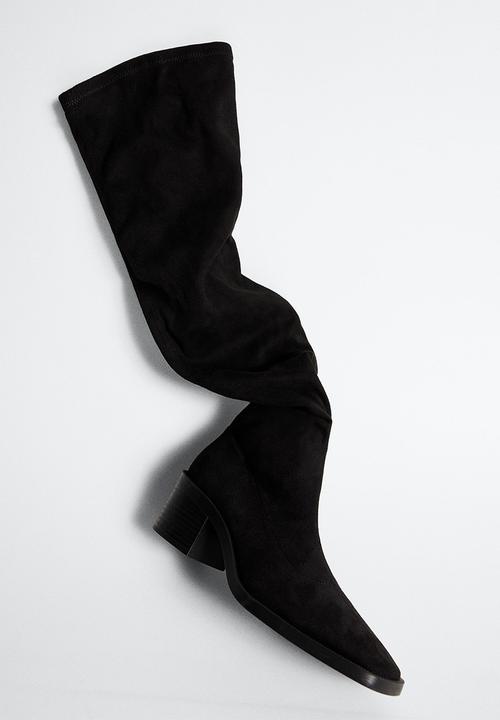 MANGO - Cloud knee high boot - black