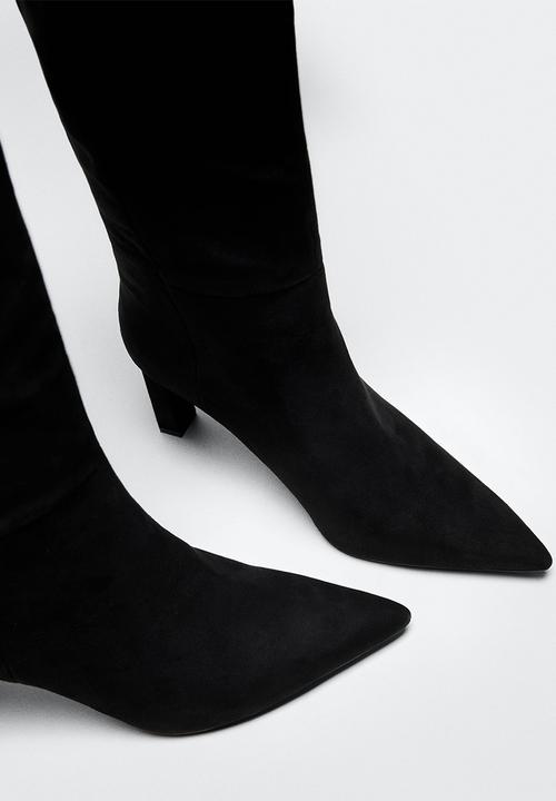 MANGO - Daily knee high boot - black