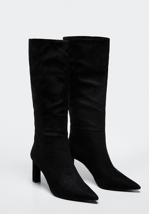 MANGO - Daily knee high boot - black