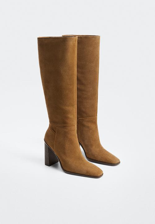 MANGO - Jinete knee high boot - medium brown