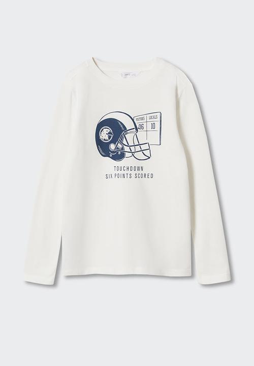MANGO - T-shirt spencer - natural