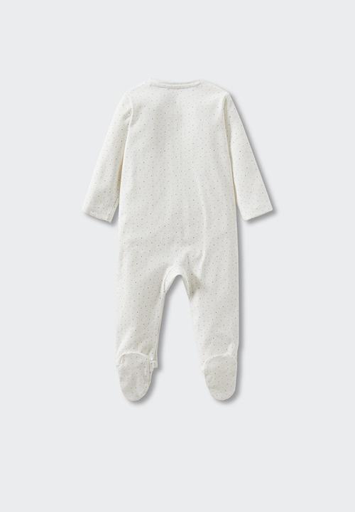 MANGO - Spotted sleepsuit - light blue