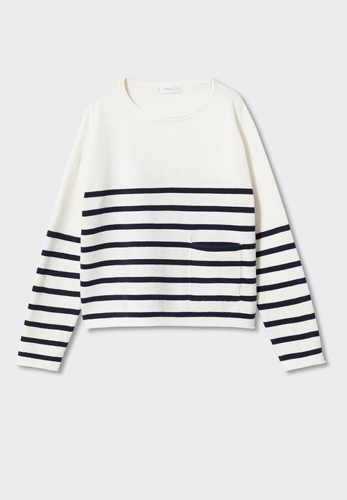 MANGO - Sweater jin - beige