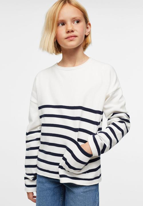 MANGO - Sweater jin - beige