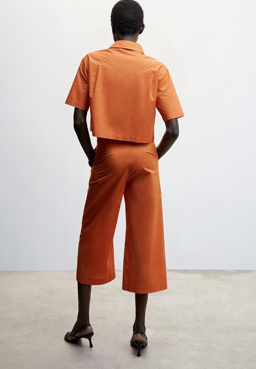 MANGO - shirt pop-h -H - orange