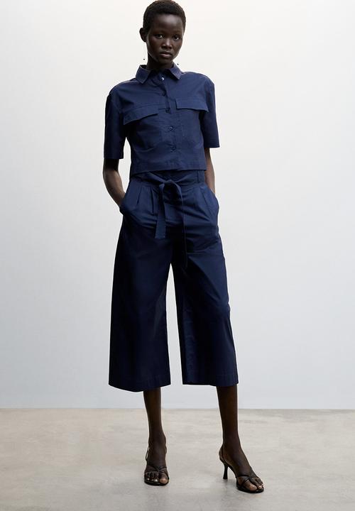 MANGO - Shirt pop-h - navy