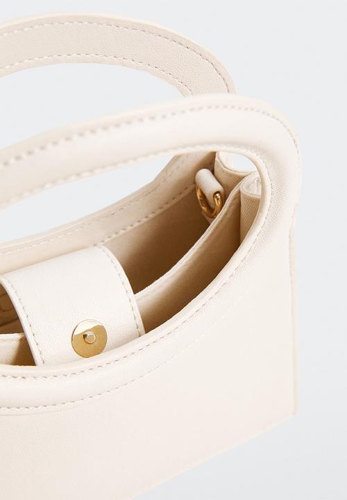 MANGO - Geometric bag - off white