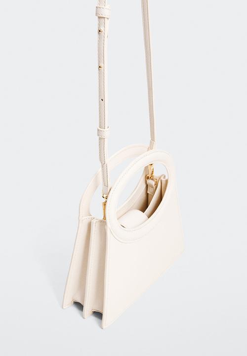 MANGO - Geometric bag - off white