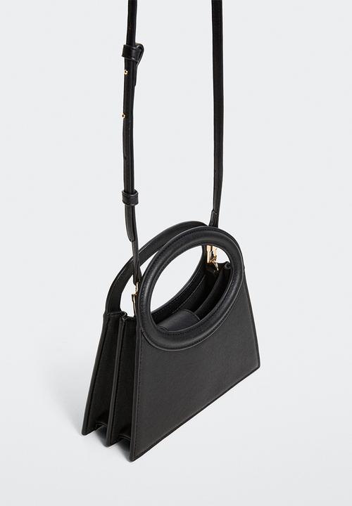 MANGO - Geometric bag - black