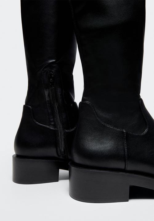 MANGO - Mood over the knee boot - black