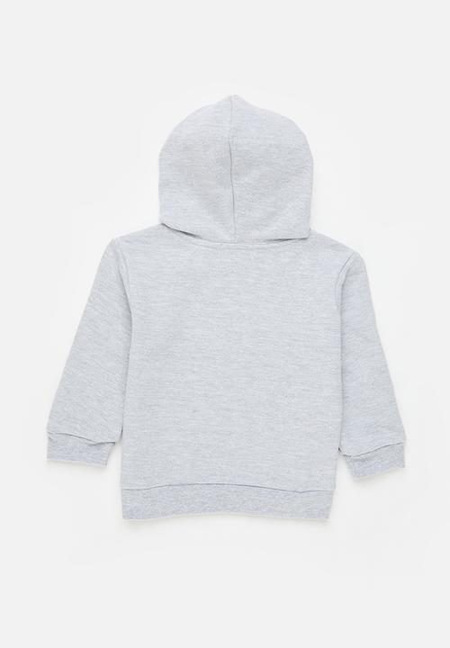 Superbalist - Infant 2pk plain hoody - black & grey mel