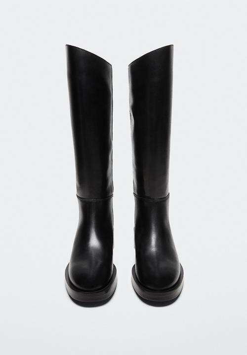 MANGO - Rider knee high boot - black