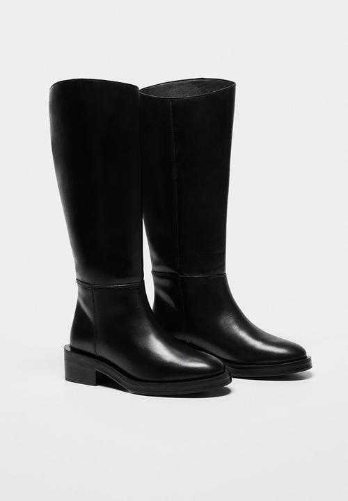 MANGO - Rider knee high boot - black