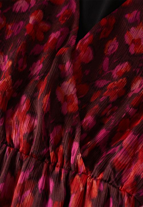 MANGO - Dress winona - dark red