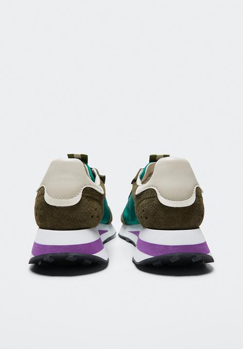 MANGO - Layer sport shoe - green