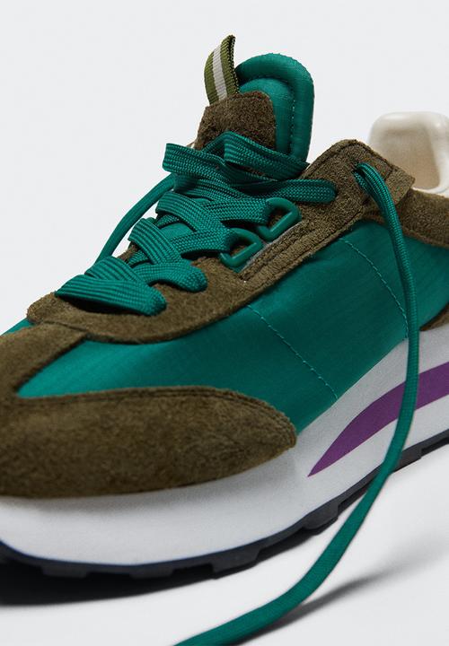 MANGO - Layer sport shoe - green
