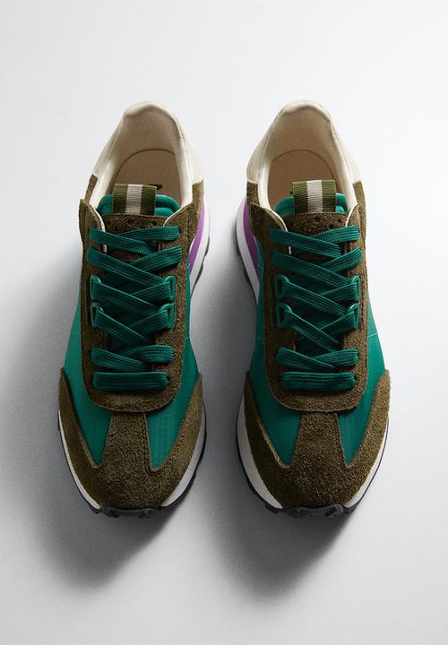 MANGO - Layer sport shoe - green