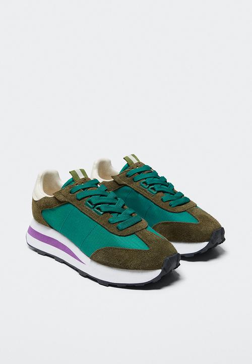 MANGO - Layer sport shoe - green