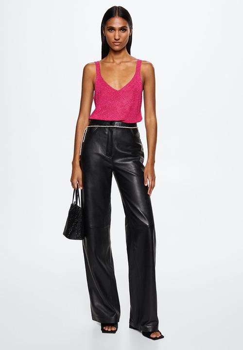 MANGO - Top kling - bright pink