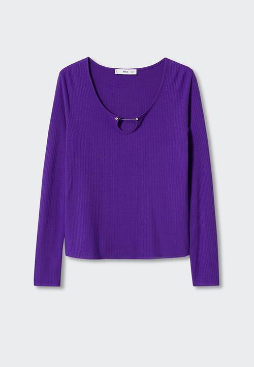 MANGO - T-shirt joya - purple