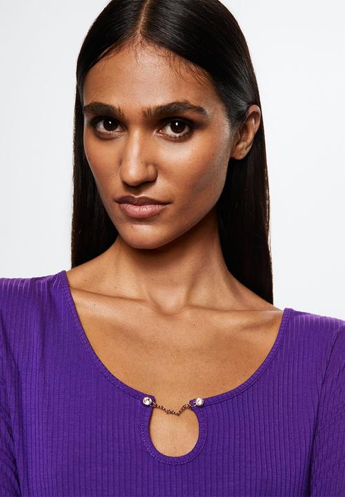 MANGO - T-shirt joya - purple