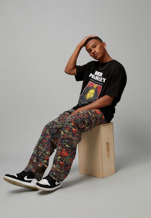 Cotton On - Baggy rip stop cargo pant - pop camo