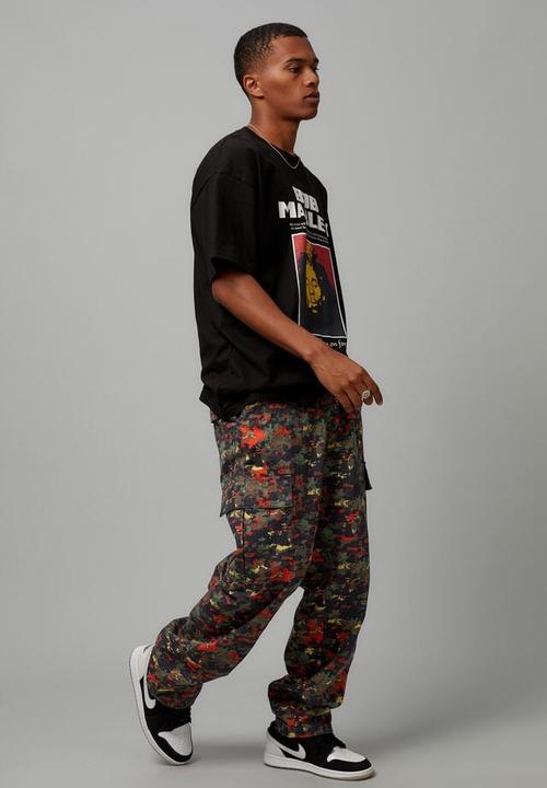 Cotton On - Baggy rip stop cargo pant - pop camo