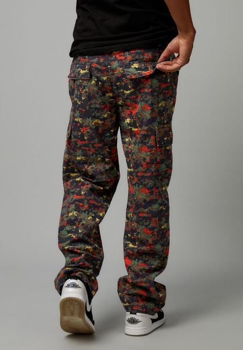 Cotton On - Baggy rip stop cargo pant - pop camo