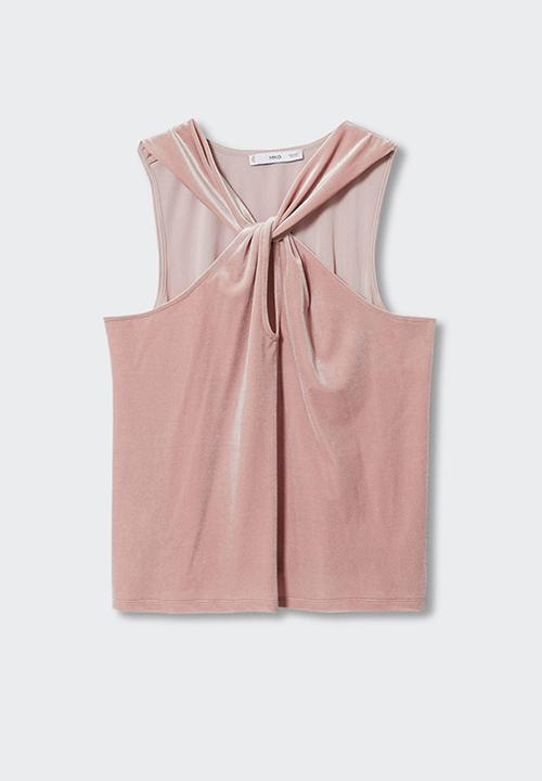 MANGO - Top xknot - light pastel