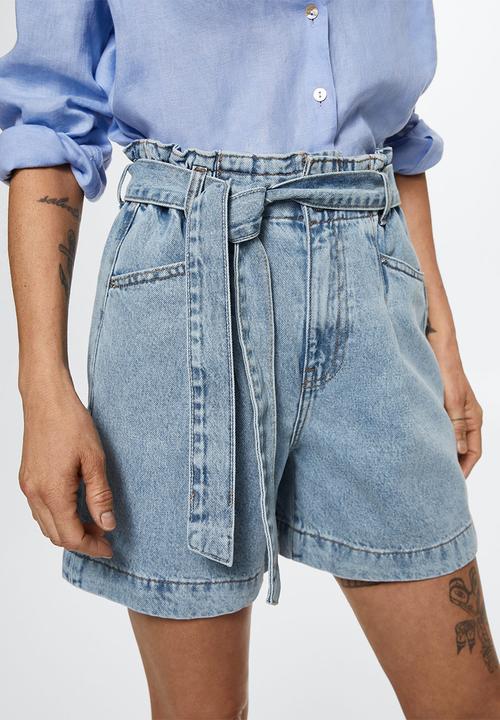 MANGO - Short ares - open blue